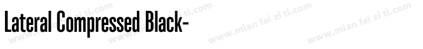 Lateral Compressed Black字体转换